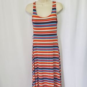 Stripe High low dress